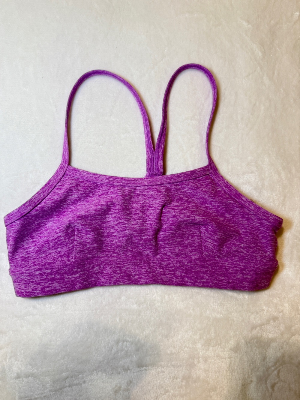 ALO Yoga Purple Marled Stretch Bralette